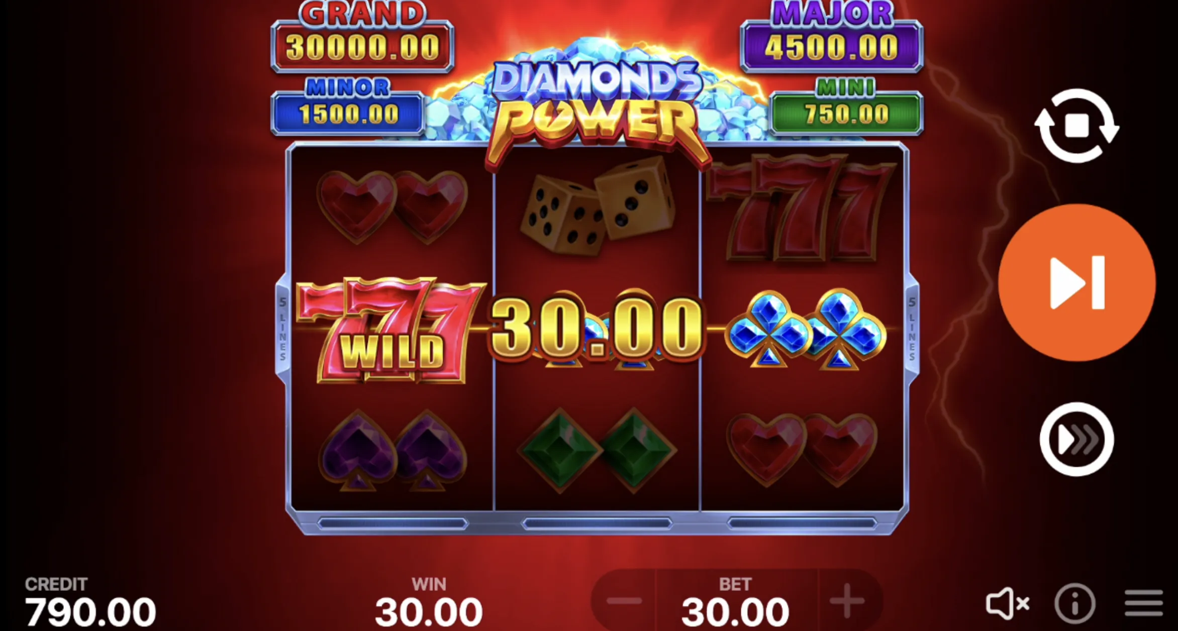 Diamonds Power: Hold and Win Slot